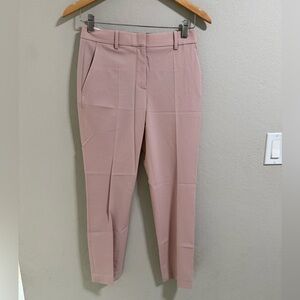 Theory Treeca Pink Wool Blend Slim Ankle Pants Size 00